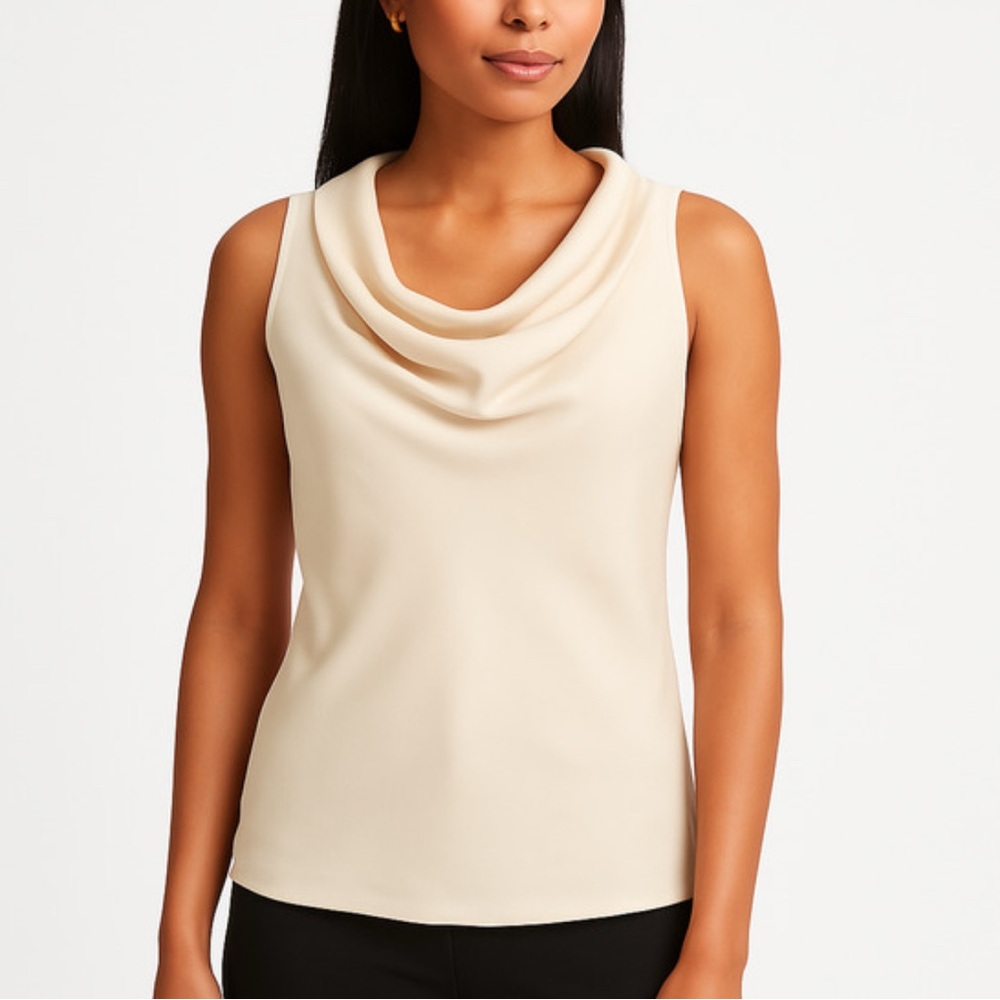 Banana Republic Cream Cowl Neck Blouse (Size 4)